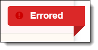 Screenshot of the Errored indicator