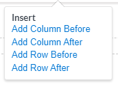 Add row or columns