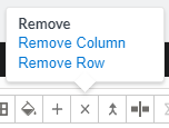 Remove Row or Column Icon