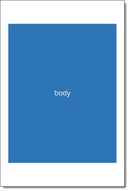 Example of the body section of a report page