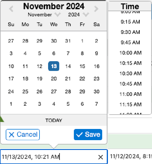 FXL DataGrid DateConfirm