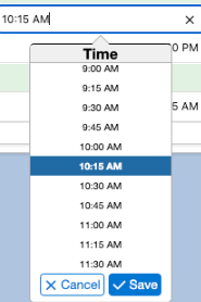 FXL DataGrid TimeConfirm