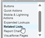 Page Layout Related List Category