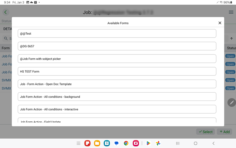 Available DataGuide Forms