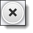 Example of the Delete button - gray circle with a black X