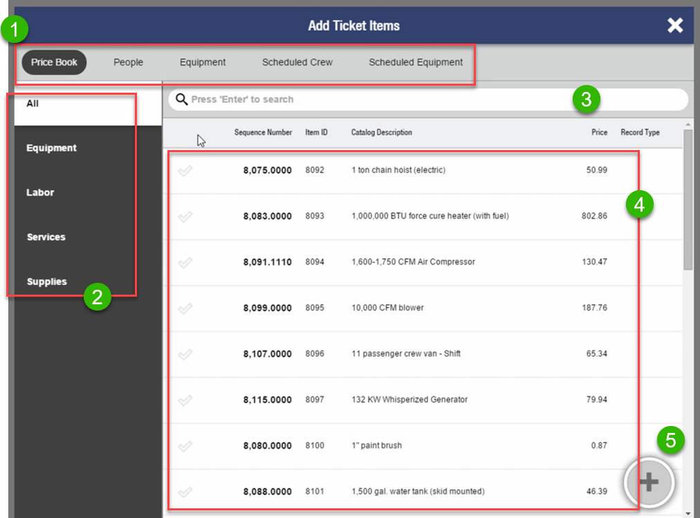 FX Mobile Add Ticket Items Callout