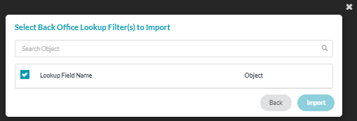 Lookup Filters to Import