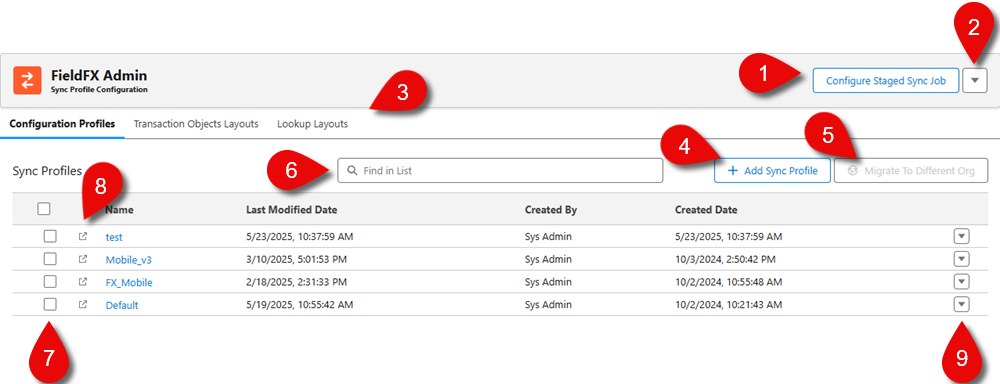 Sync Profile Editor Callouts