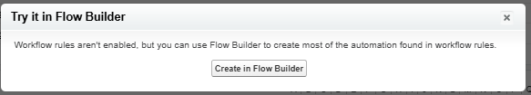 Workflow TryinFlowBuilder
