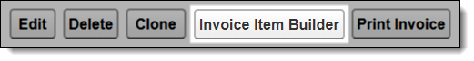 Screenshot of the Invoice Item Builder button highlighted