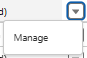 Manage dropdown option