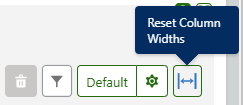 Location of Reset Column Widths