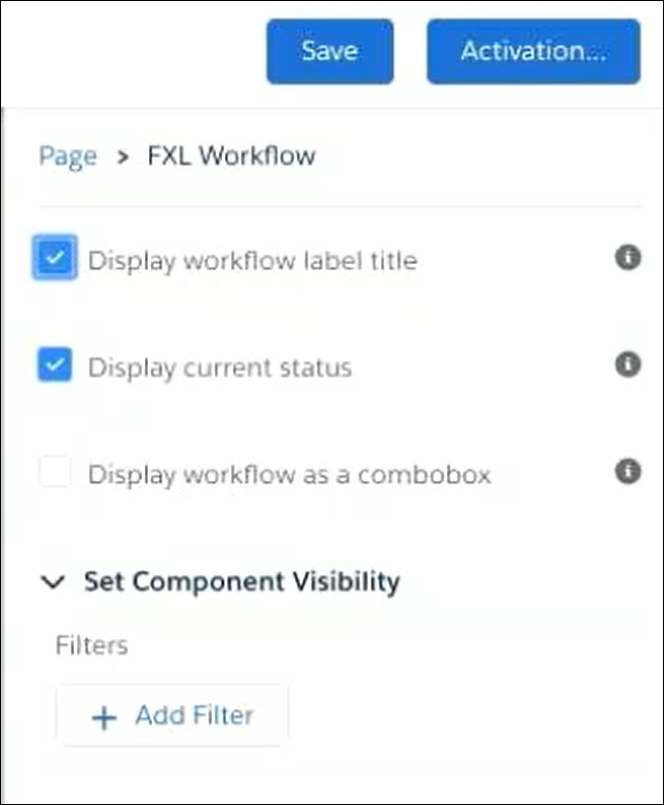 Screenshot of additional settings in the FXL Workflow Setup